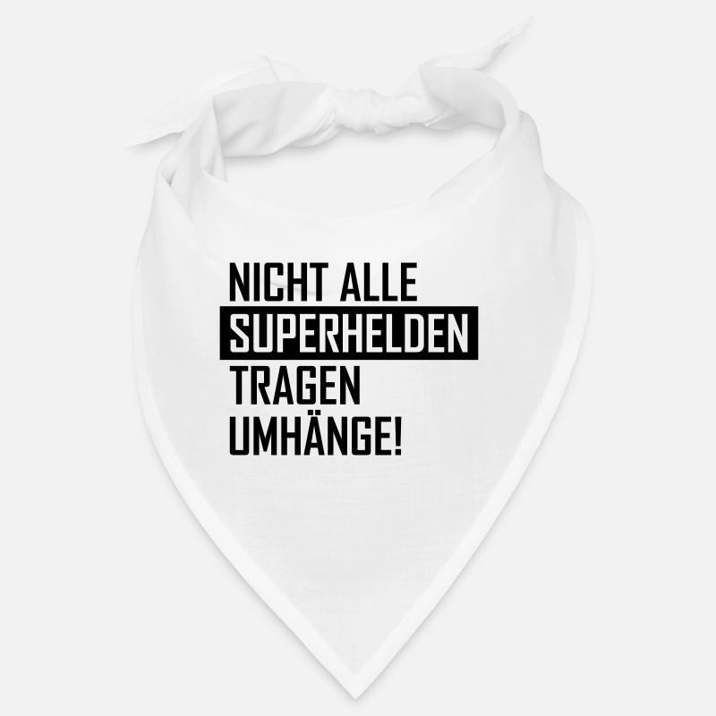 superheld - Bandana - Weiß