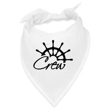 Crew Steuerrad Rang Logo - Bandana - Weiß - Vorne