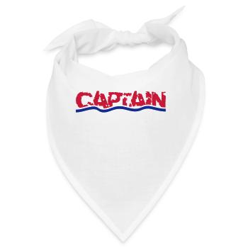 Captain - Bandana - Weiß - Vorne