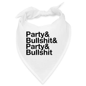Party & Bullshit & Party & Bullshit - Bandana - Weiß - Vorne
