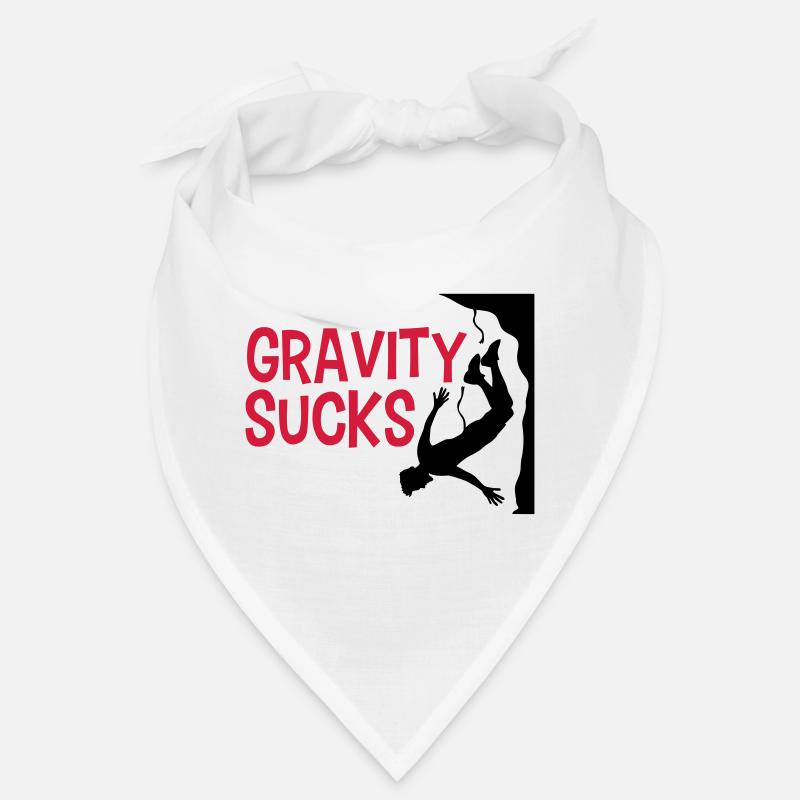 gravity sucks climb gefaehrlich logo design lus Bandana
