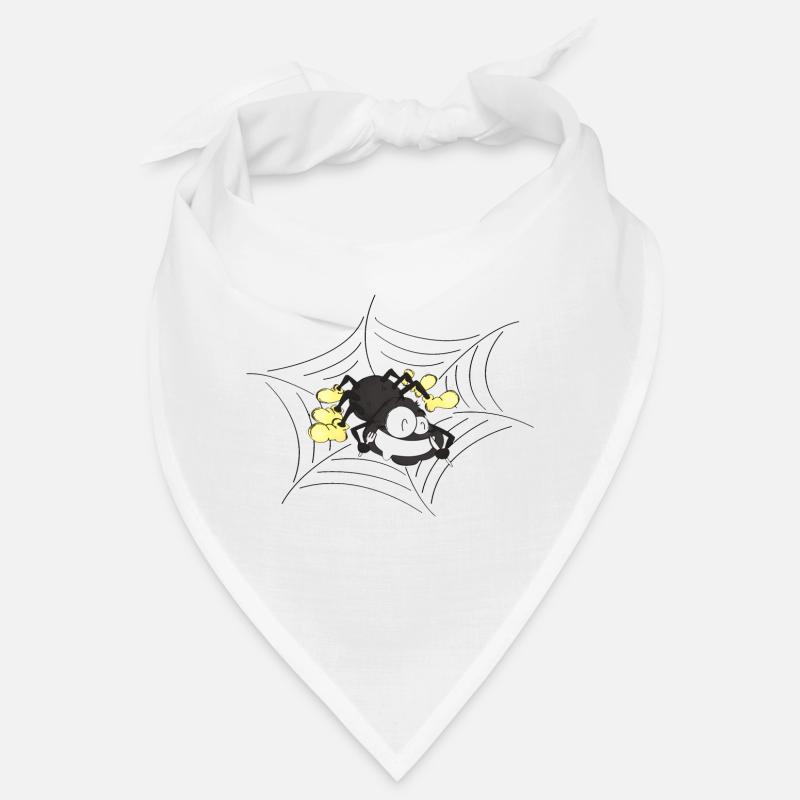 Hungrige Spinne im Netz Bandana