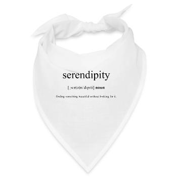 Serendipity (Entdeckung) Definition Dictionary - Bandana - Weiß - Vorne