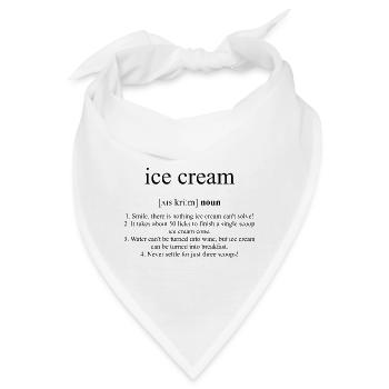 Ice Cream (Eis) - Bandana - Weiß - Vorne