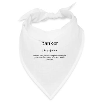 Banker Definition Dictionary - Bandana - Weiß - Vorne