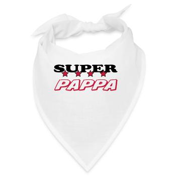 Super pappa - Bandana - Weiß - Vorne