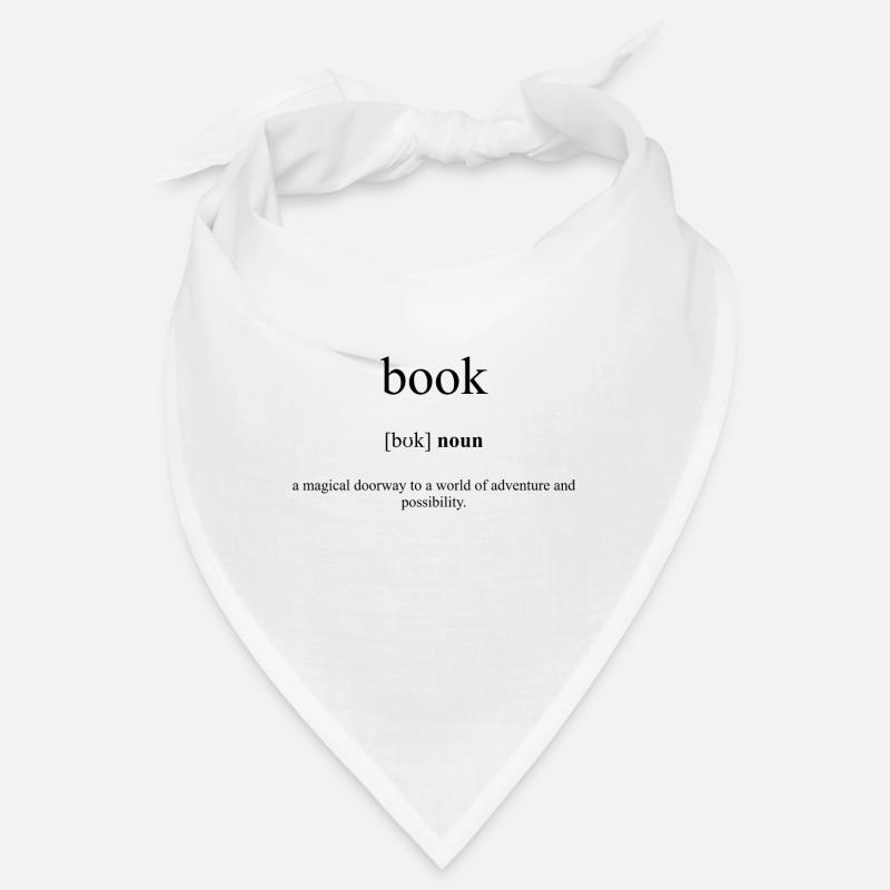 Book (Buch) Definition Dictionary - Bandana - white