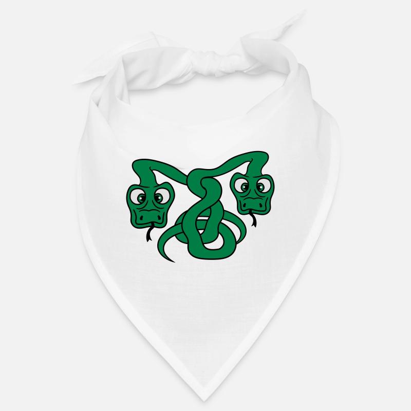 2 drôle de long serpents de dessins animés comique Bandana