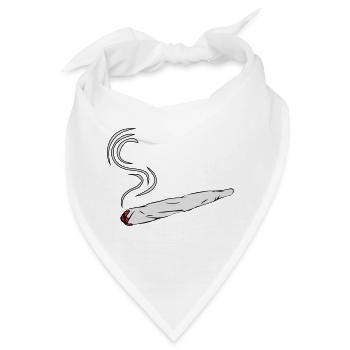 kiffen joint design - Bandana - Weiß - Vorne