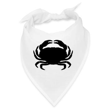 Krabbe - Bandana - Weiß - Vorne