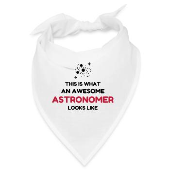 Astronomie / Astronom / Astronomy / Astronomer - Bandana - Weiß - Vorne