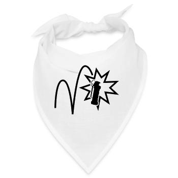 Pop Flash - Bandana - Weiß - Vorne