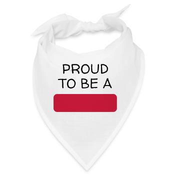 Anpassen / Anpassung / fertigen / Customize it - Bandana - Weiß - Vorne