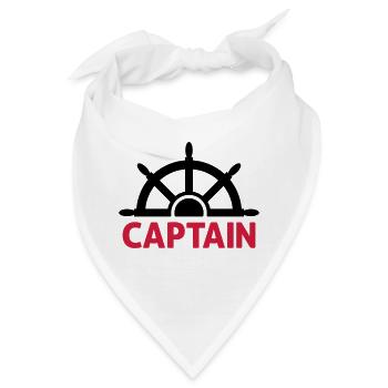 Kapitän - Bandana - Weiß - Vorne