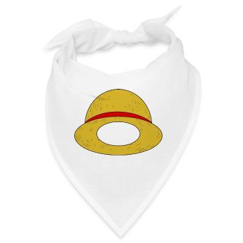 Ruffys Strohhut - Bandana - Weiß - Vorne