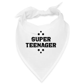 Teenager / Jugendliche / Jugendlicher / Kind - Bandana - Weiß - Vorne