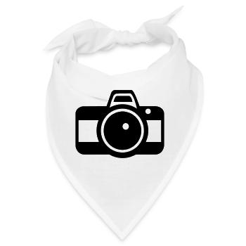 Kamera - Bandana - Weiß - Vorne