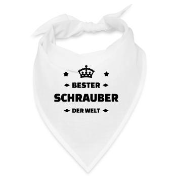 Mechanik / Mechaniker / Auto / Garage - Bandana - Weiß - Vorne