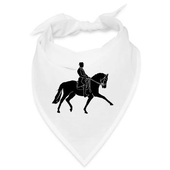Pferdesport Dressurreiten - Bandana - Weiß - Vorne