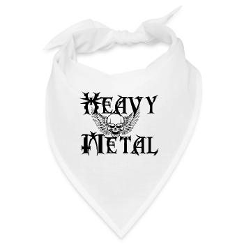 Heavy metal - Bandana - Weiß - Vorne