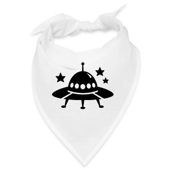 ufo - Bandana - Weiß - Vorne