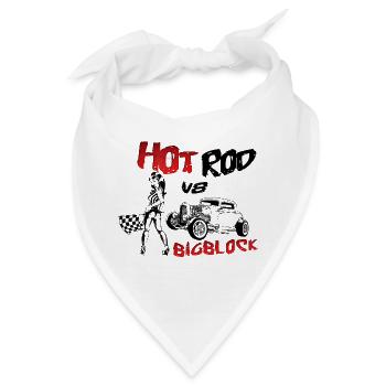 Hot Rod V8 Big Block - Bandana - Weiß - Vorne