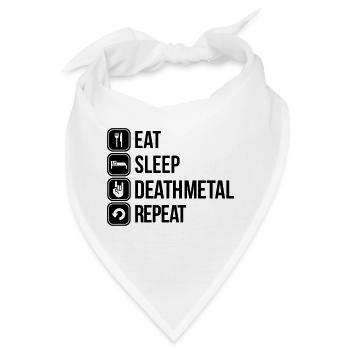 death metal - Bandana - Weiß - Vorne