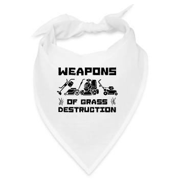 Weapons of Grass Destruction - Bandana - Weiß - Vorne