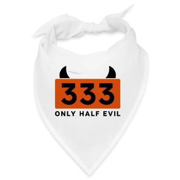 333 - ONLY HALF EVIL - Bandana - Weiß - Vorne