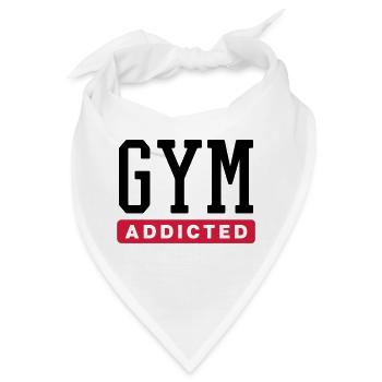 GYM ADDICT - Bandana - Weiß - Vorne
