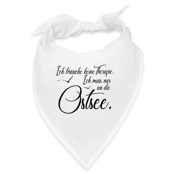 Ostsee Spruch | Ostsee Heimat | lustig - Bandana - Weiß - Vorne