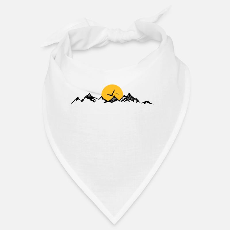 MONTAGNES Paysage Silhouette Panorama Bandana