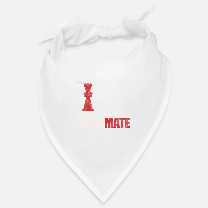 Échecs échec et mat - Bandana - blanc
