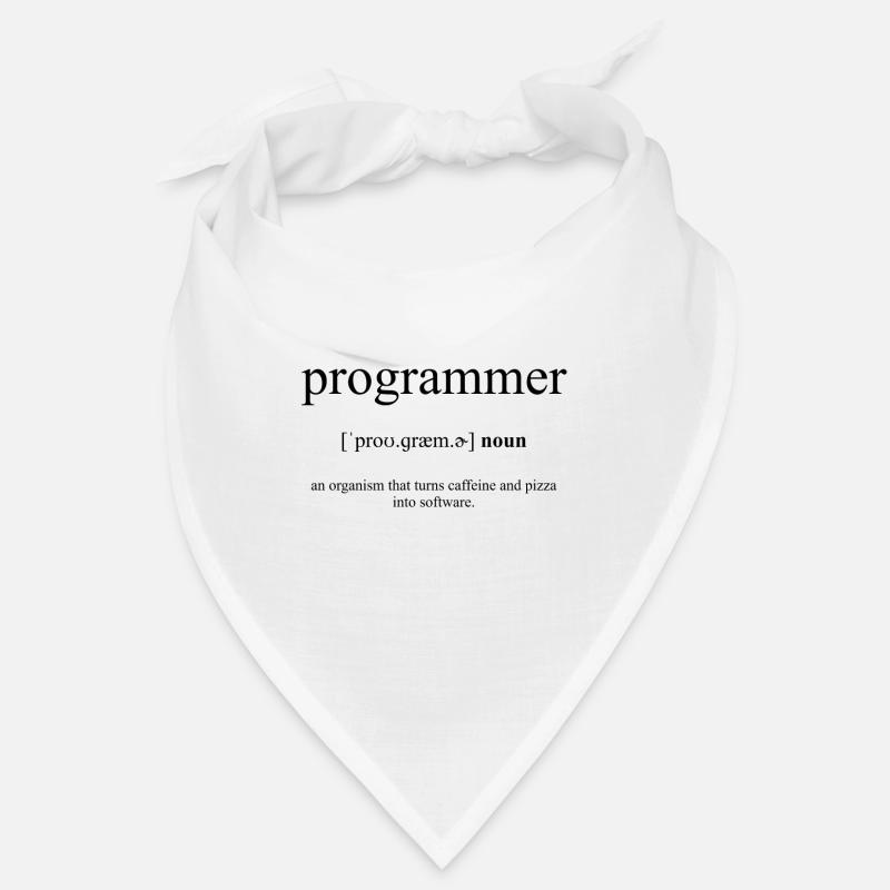 Programmer Definition Dictionary - Bandana - white