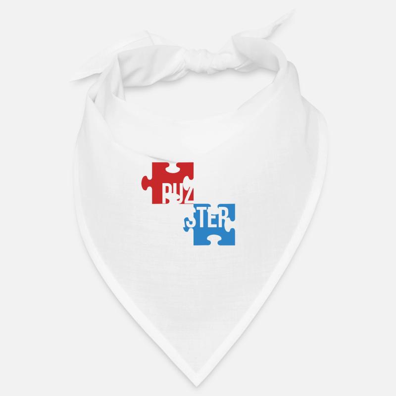 Puzzle master hobby gift idea - Bandana - blanc