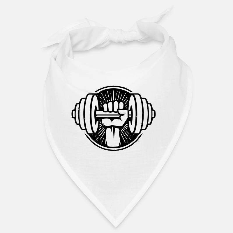 Haltère - Bandana - blanc