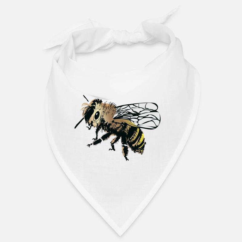 Illustration stylisée d’abeille Bandana