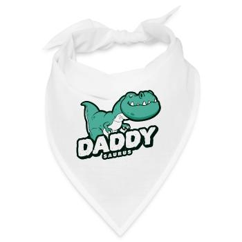 Dinosaurier Papa Vater Vaterschaft - Bandana - Weiß - Vorne
