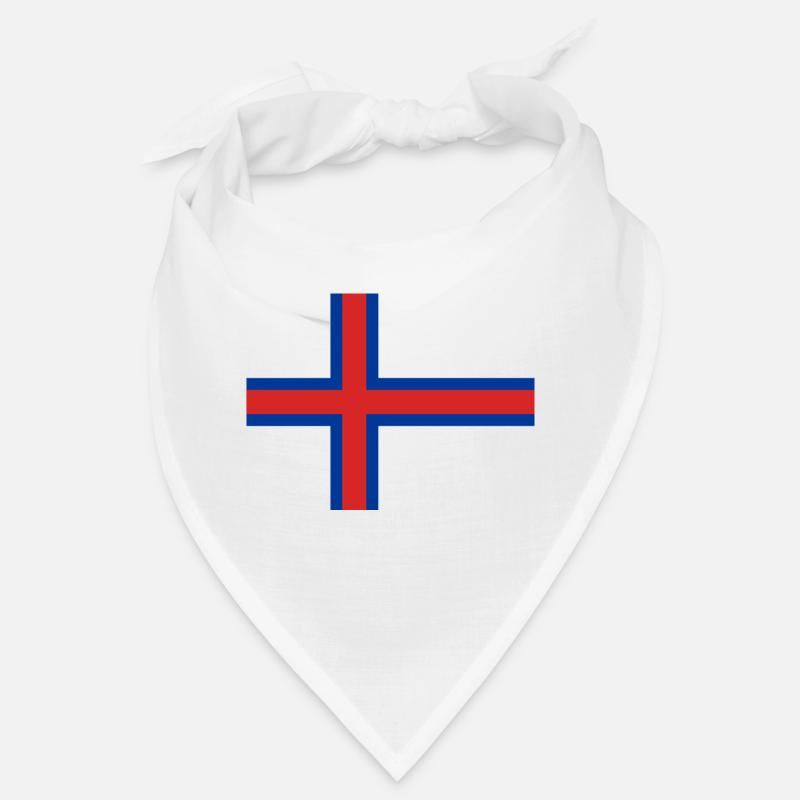 Bouche avec drapeau îles Féroé Bandana