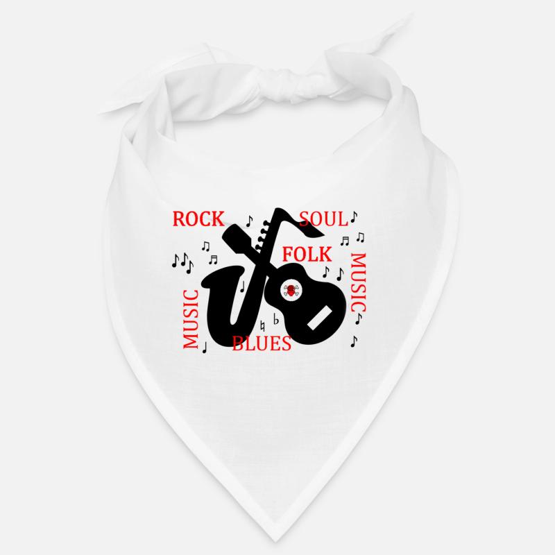 ROCK FOLK - Bandana - blanc