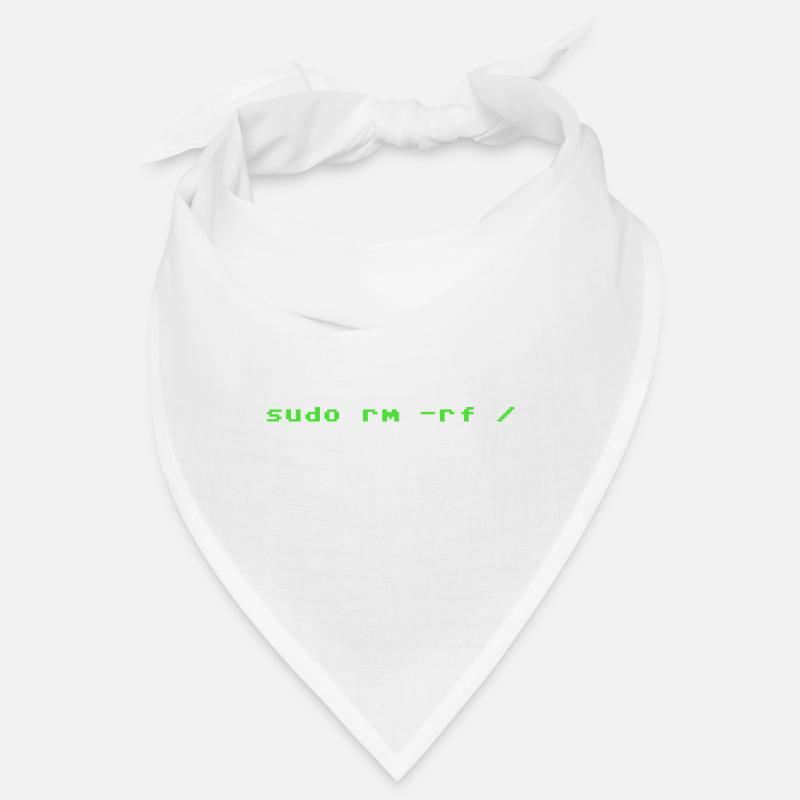 Programmer Sudo rm rf Linux - Bandana - blanc