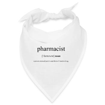 Pharmacist (Apotheker) Definition Dictionary - Bandana - Weiß - Vorne