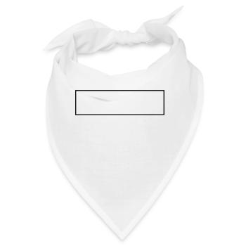 Rechteck - Bandana - Weiß - Vorne