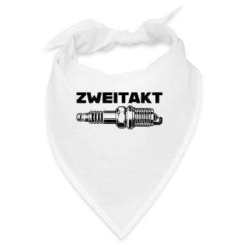 Zweitakt Zündkerze DDR Simson - Bandana - Weiß - Vorne