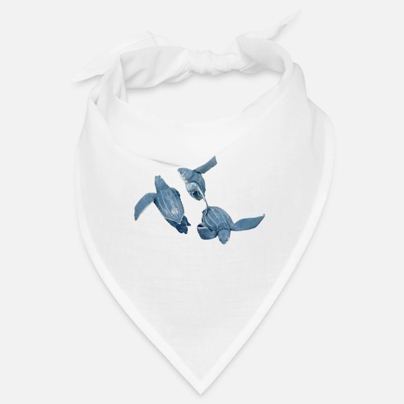 tortue luth 2 - Bandana - blanc