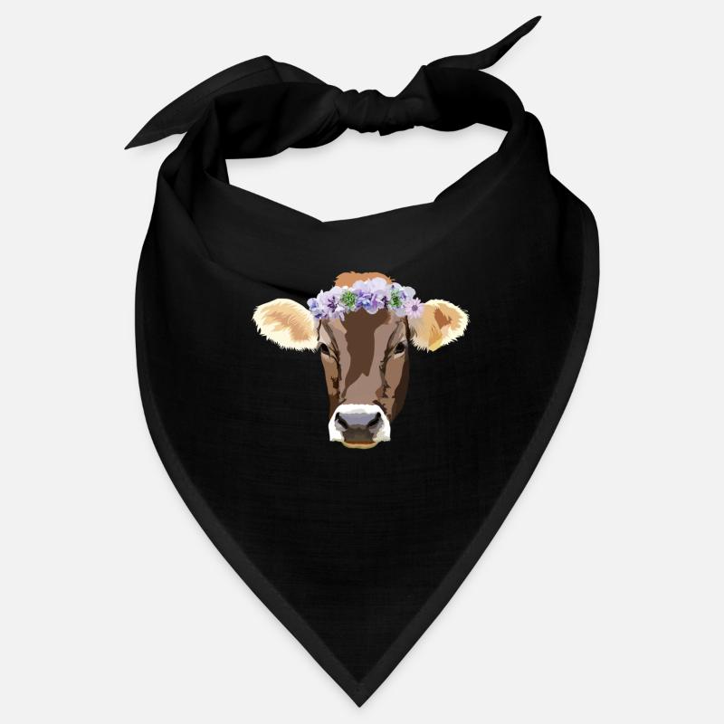 Couronne de fleurs vache Bandana