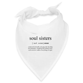 Soul Sisters (Seelenschwestern) Definition - Bandana - Weiß - Vorne