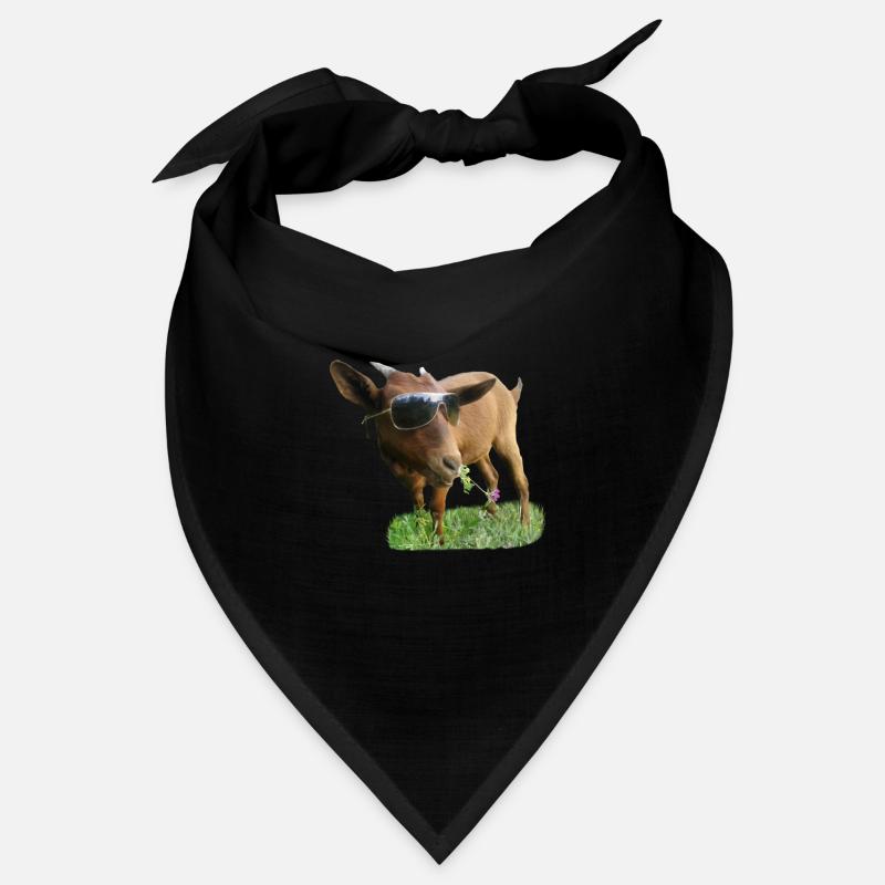 Ziege mit Brille Bandana