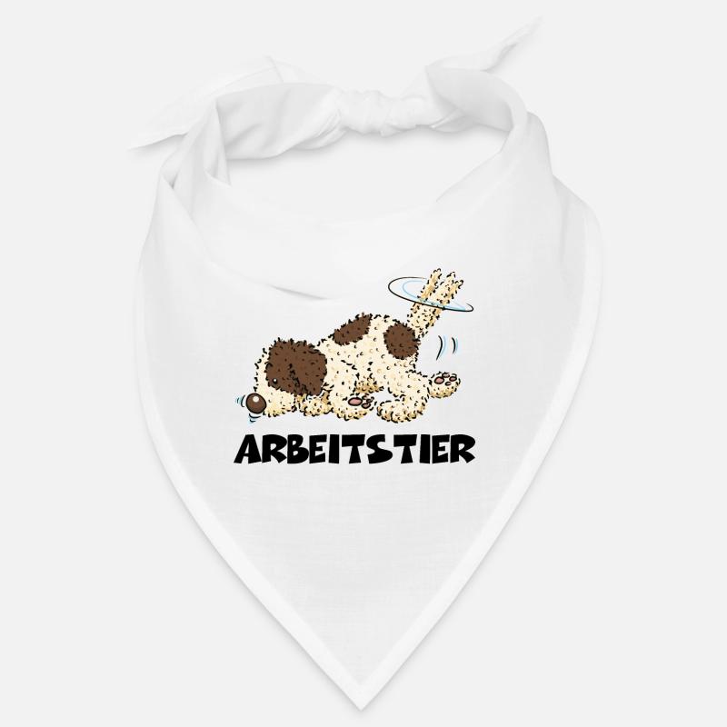 Arbeitstier1 1 - Bandana - Weiß