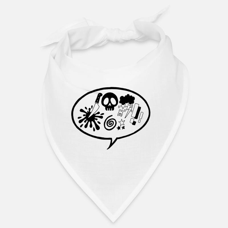 Comic Book (Black) Bandana